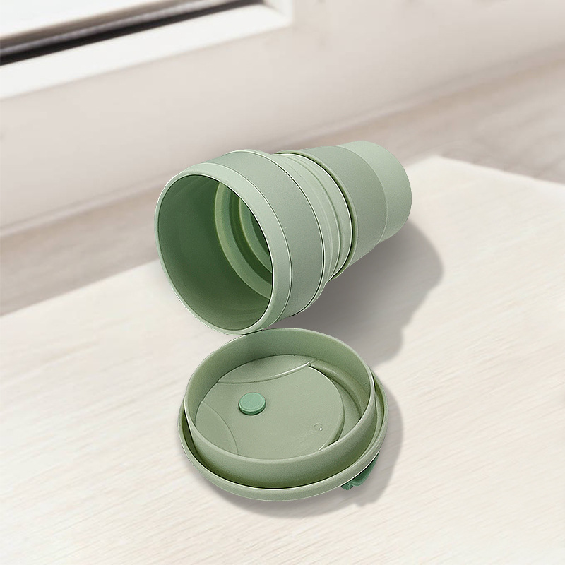 Portable Folding Cup silicone travel creative gargle folding Cup outdoor travel mug