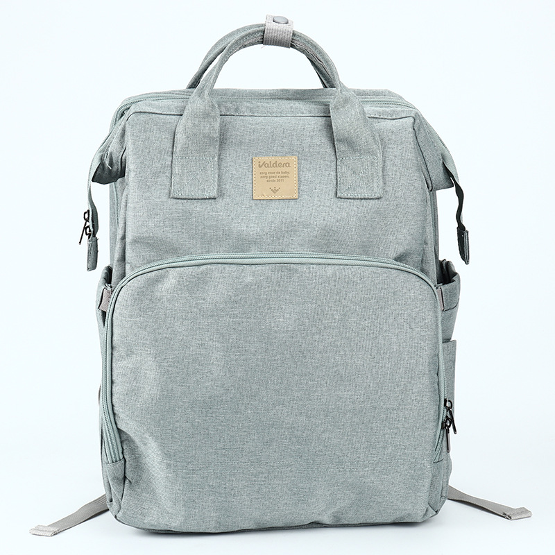 Large Capacity fashion lightweight mummy bag breast milk bottle out fresh-keeping bag portable baby folding bed mother and baby bag