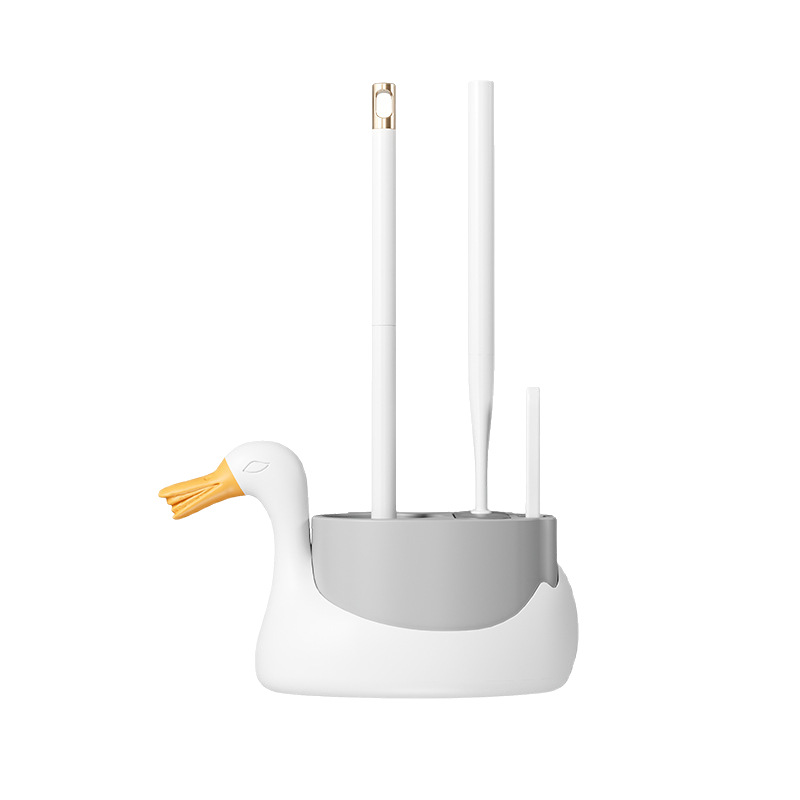 White Swan three-in-one toilet brush wall hanging household toilet new toilet brush set toilet brush