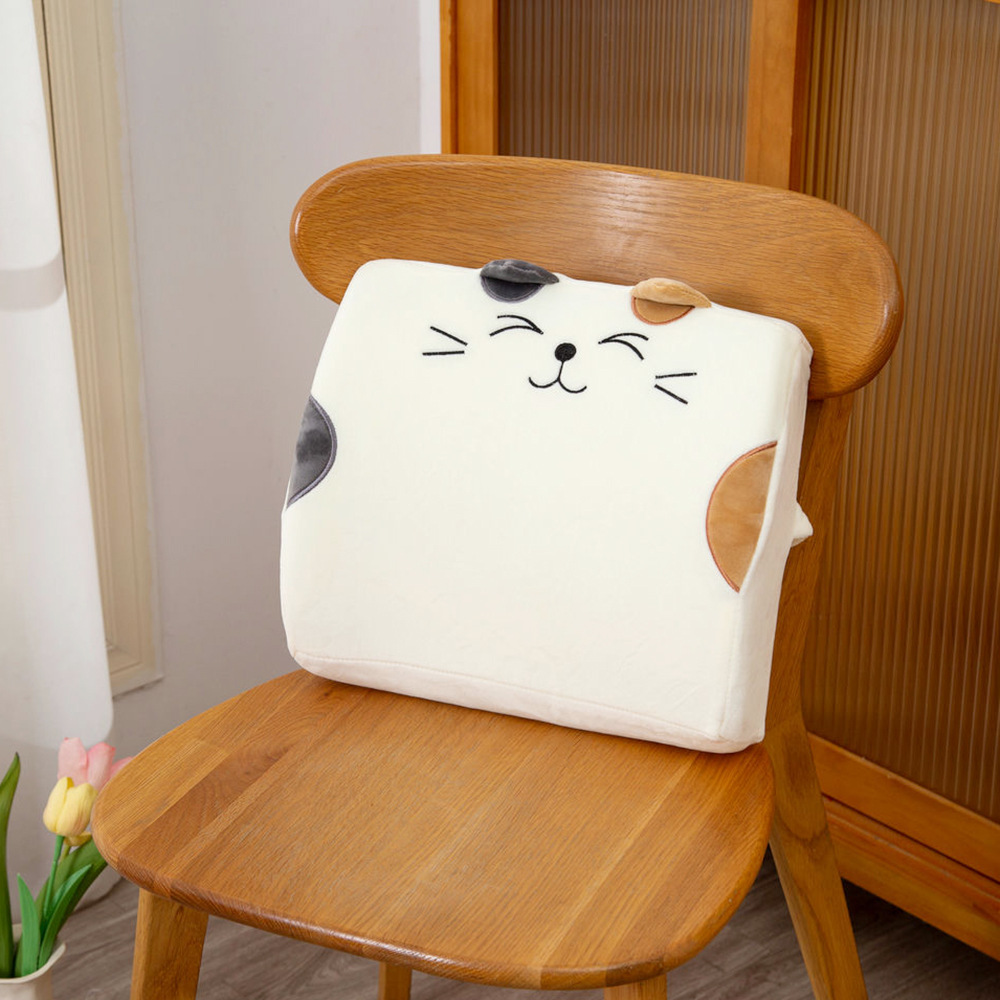 Cute cartoon cat memory cotton waist pad office waist pad waist pillow company birthday gift factory direct supply