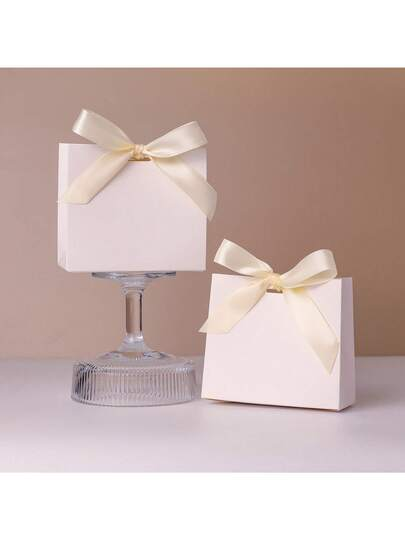 Cross-border blank cardboard wedding candy box birthday party blank cardboard small gift gift small bag