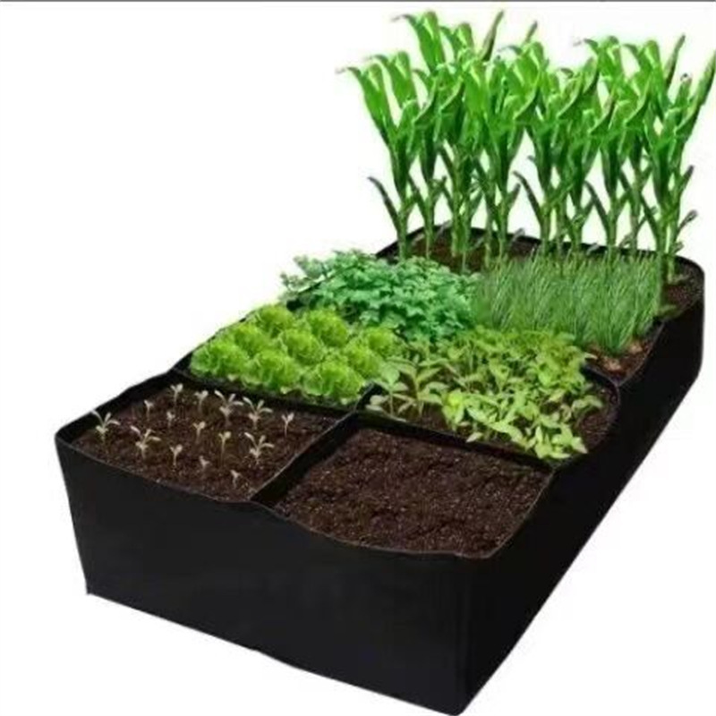 毛毡多格种植桶跨境批发 大容量透气种植袋加厚无纺布室内种植盒