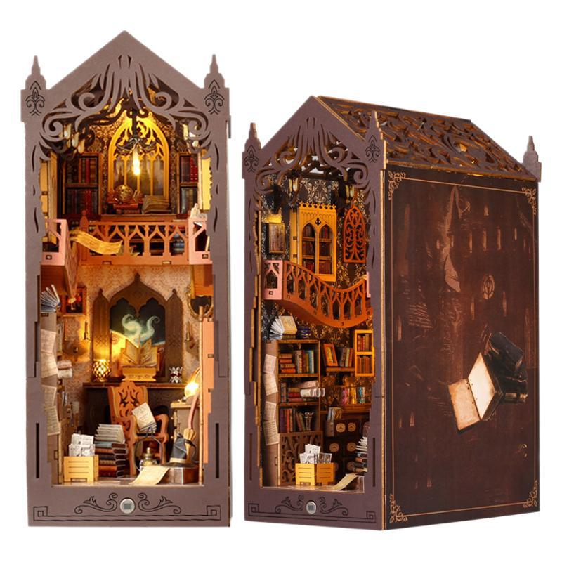 Three-dimensional puzzle toy house diy cabin wholesale Wooden handmade diy house assembled miniature model diy cabin