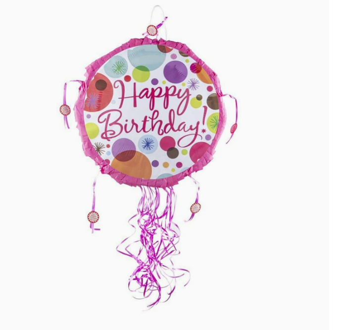Ice and Snow Princess Dinosaur Paper Pony Knock-Down Piñata Birthday Party Decorations Pinata
