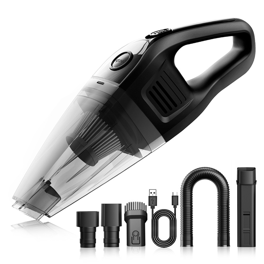 Cross-border portable car vacuum cleaner, super-strong suction, cordless handheld mini vacuum for cars and home use.