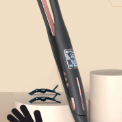 Cross-border straightening and curling iron—dual-purpose for salon-style curls or sleek straight locks, perfect for adding volume at home; a must-have hair‑styling tool for men’s bangs and curls.