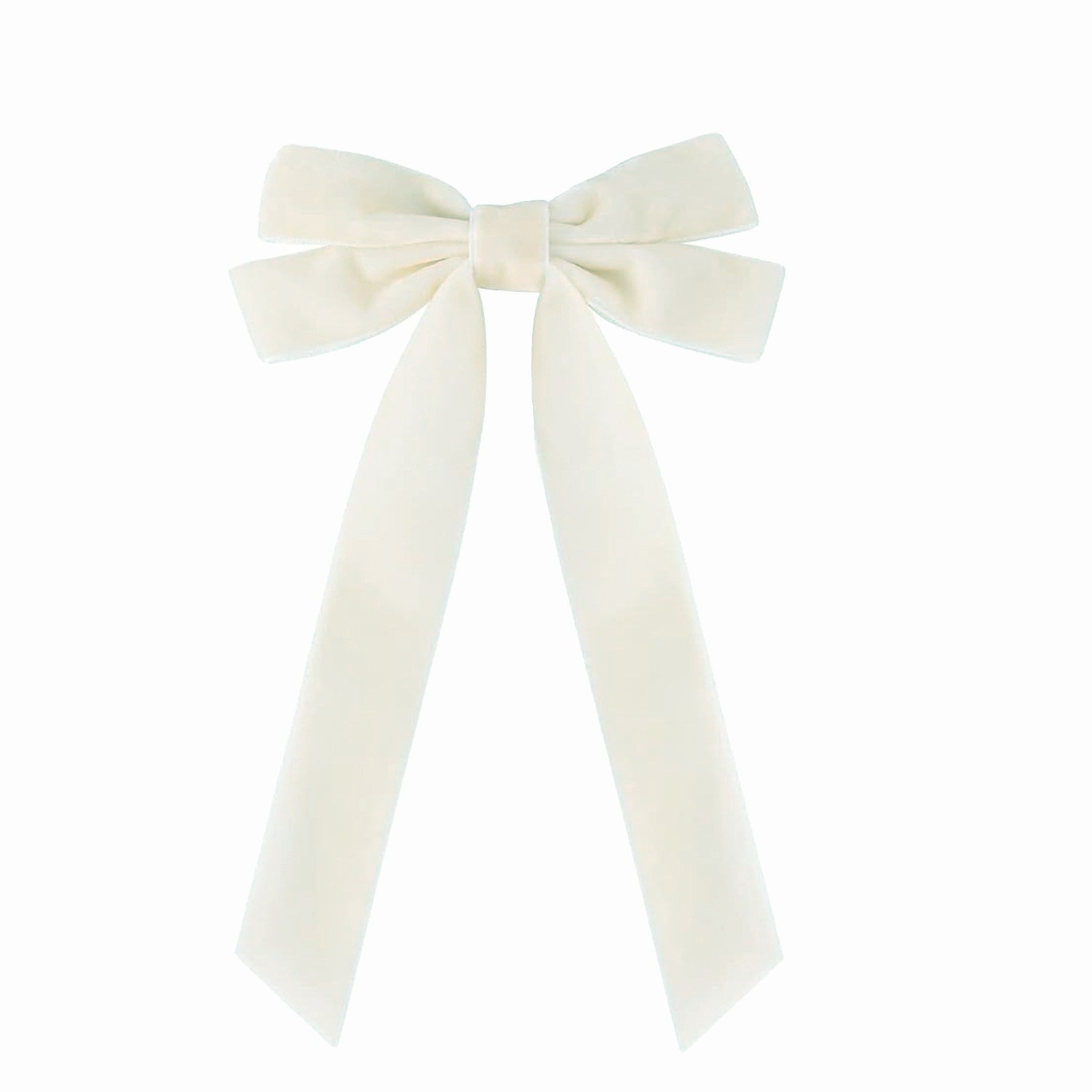 Flannel bow hairpin children's French simple small hairpin hair accessories headdress