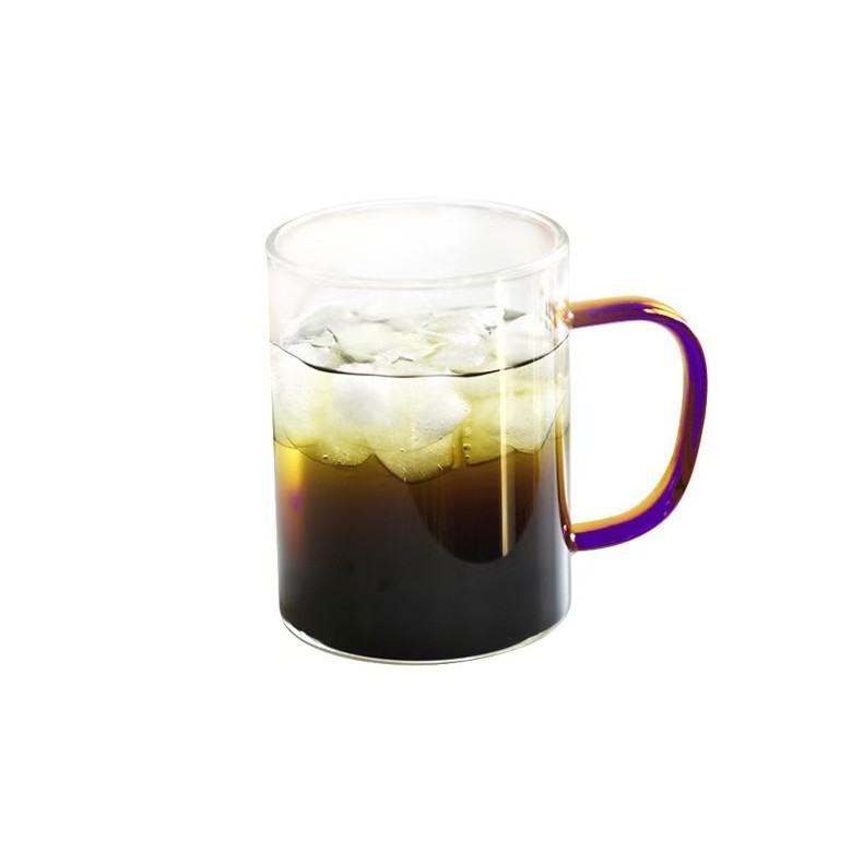 Transparent glass with handle high temperature resistant hospitality Tea Cup home water Cup home borosilicate glass drinking cup