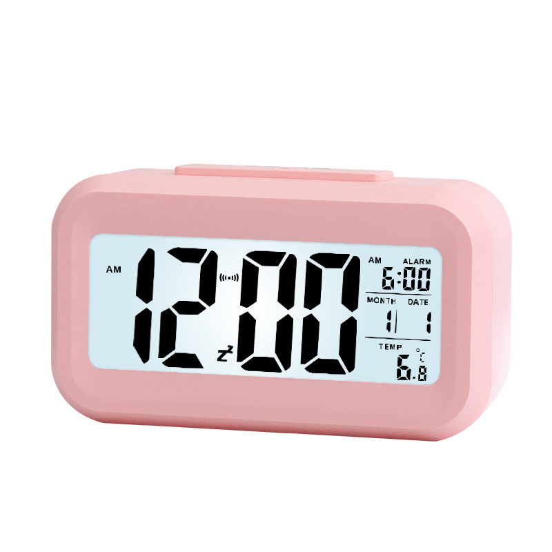 Simple intelligent alarm clock for students and children electronic clock desktop large digital clock luminous large temperature smart clock