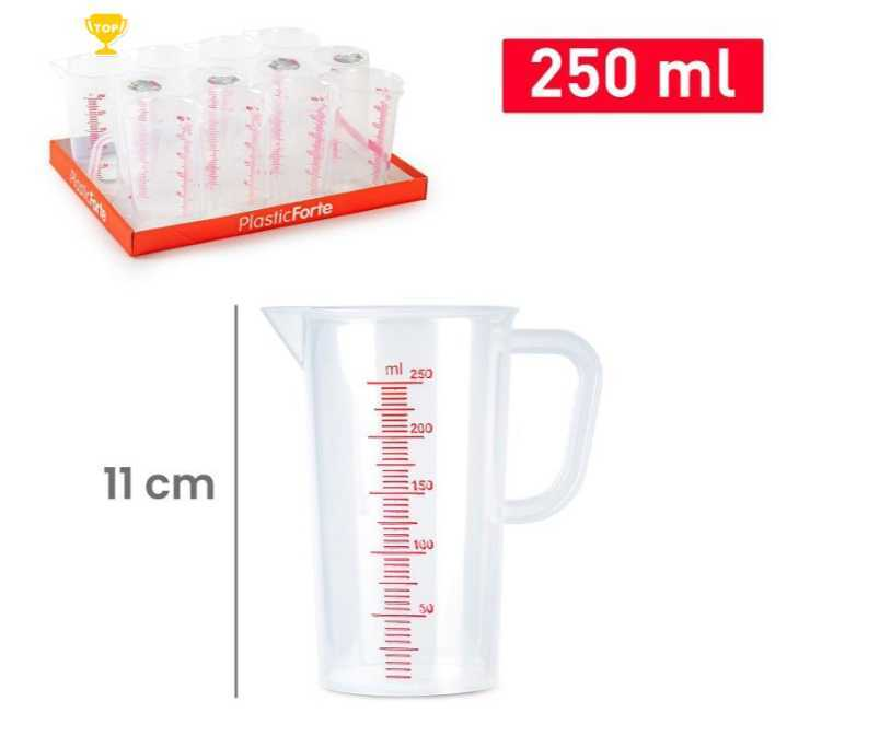 量杯带刻度厨房用食品级塑料刻度杯带手柄250ml