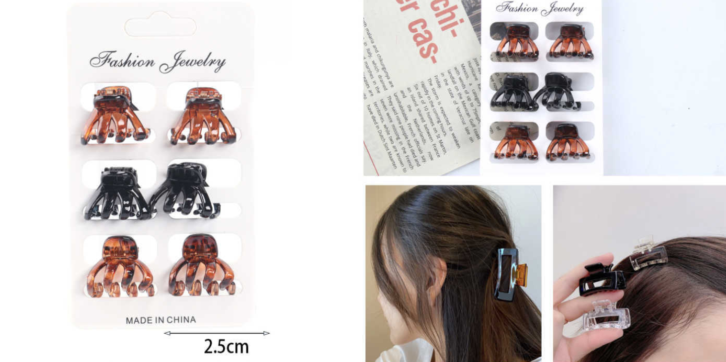 发夹3cm/6pc