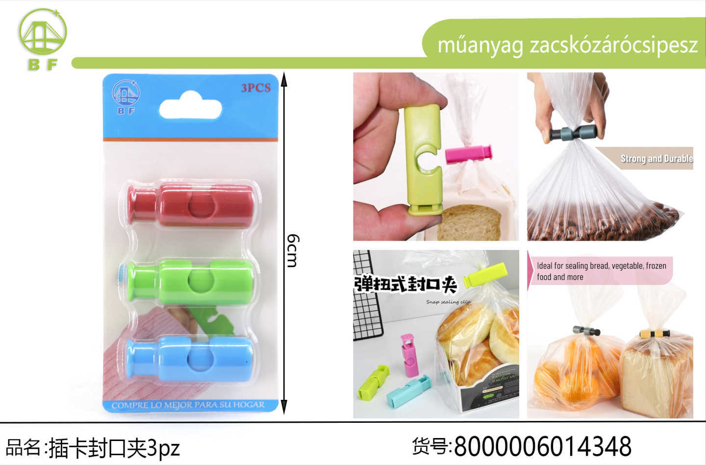 Sealing clip 3pz
