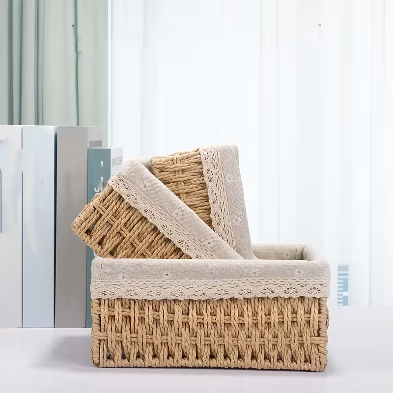 Bathroom Storage basket, baby diaper cleaning basket, small room storage box, fabric material, can store clothes, desktop drawer, household desktop drawer storage supplies