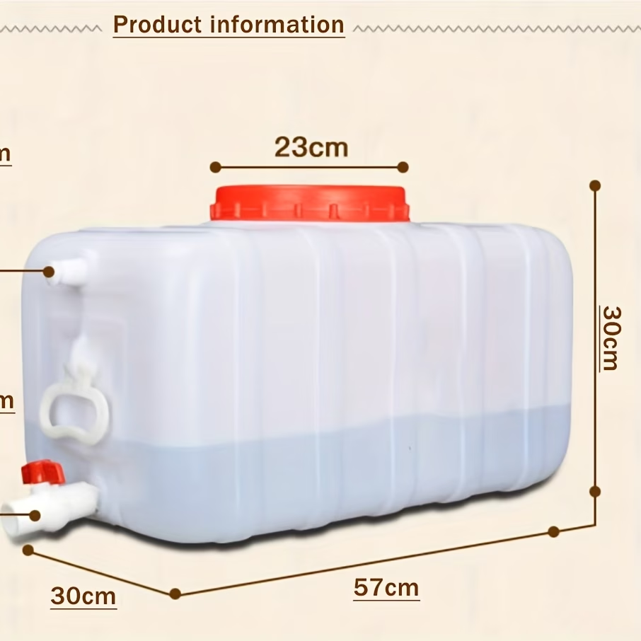 大容量带龙头储水桶 家用户外便携加厚塑料储水箱 多规格 25L/50L/80L/110L/200L