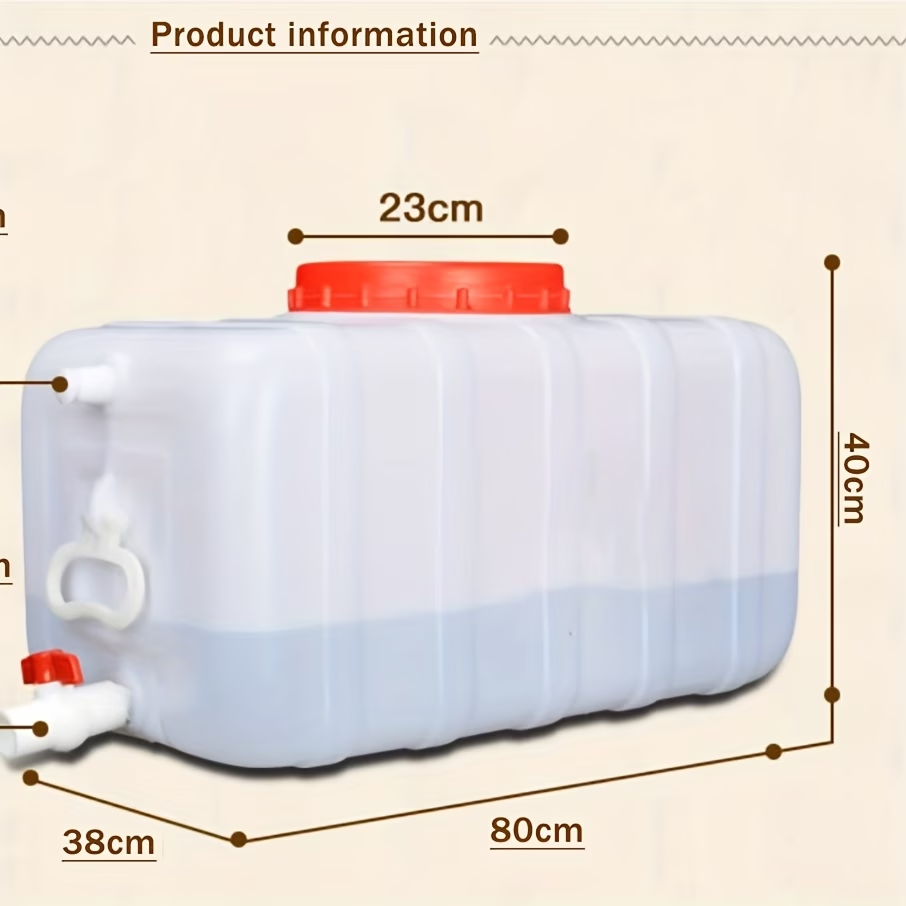 大容量带龙头储水桶 家用户外便携加厚塑料储水箱 多规格 25L/50L/80L/110L/200L