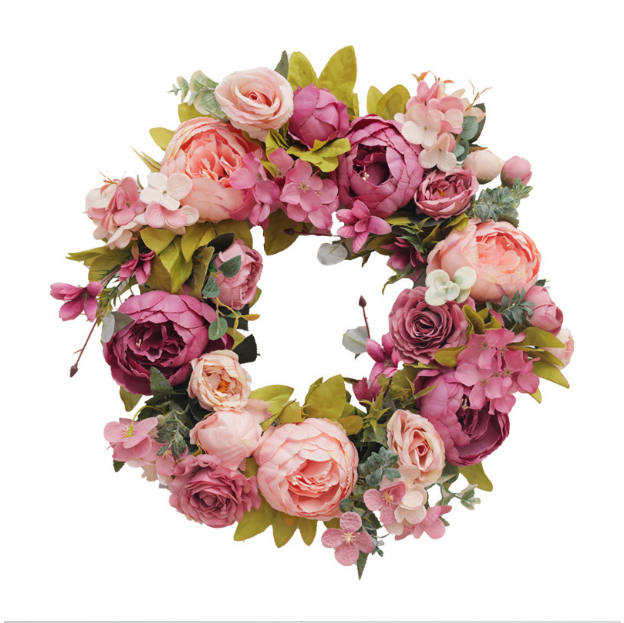 Silk cloth peony artificial wreath door ornament door ornament flower silk flower artificial flower wall ornament Amazon