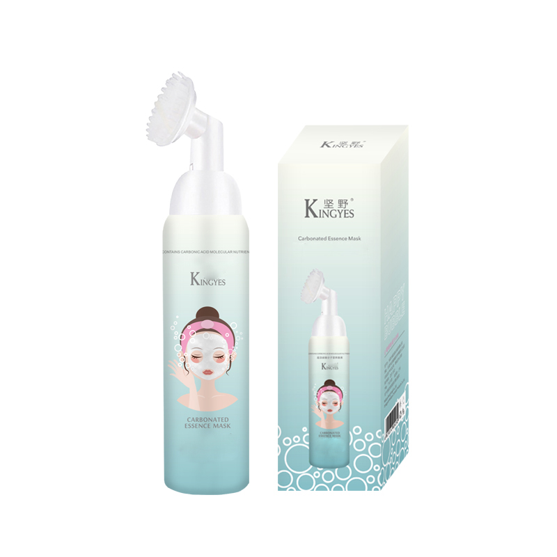 Espuma de mascarilla de esencia de oxígeno carbonado de cristal, limpiador radiante, 100 ml/3.38 oz mascarilla para cara
