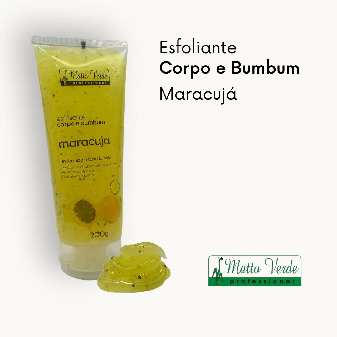 Esfoliante Corporal de Maracujá (para corpo e glúteos)