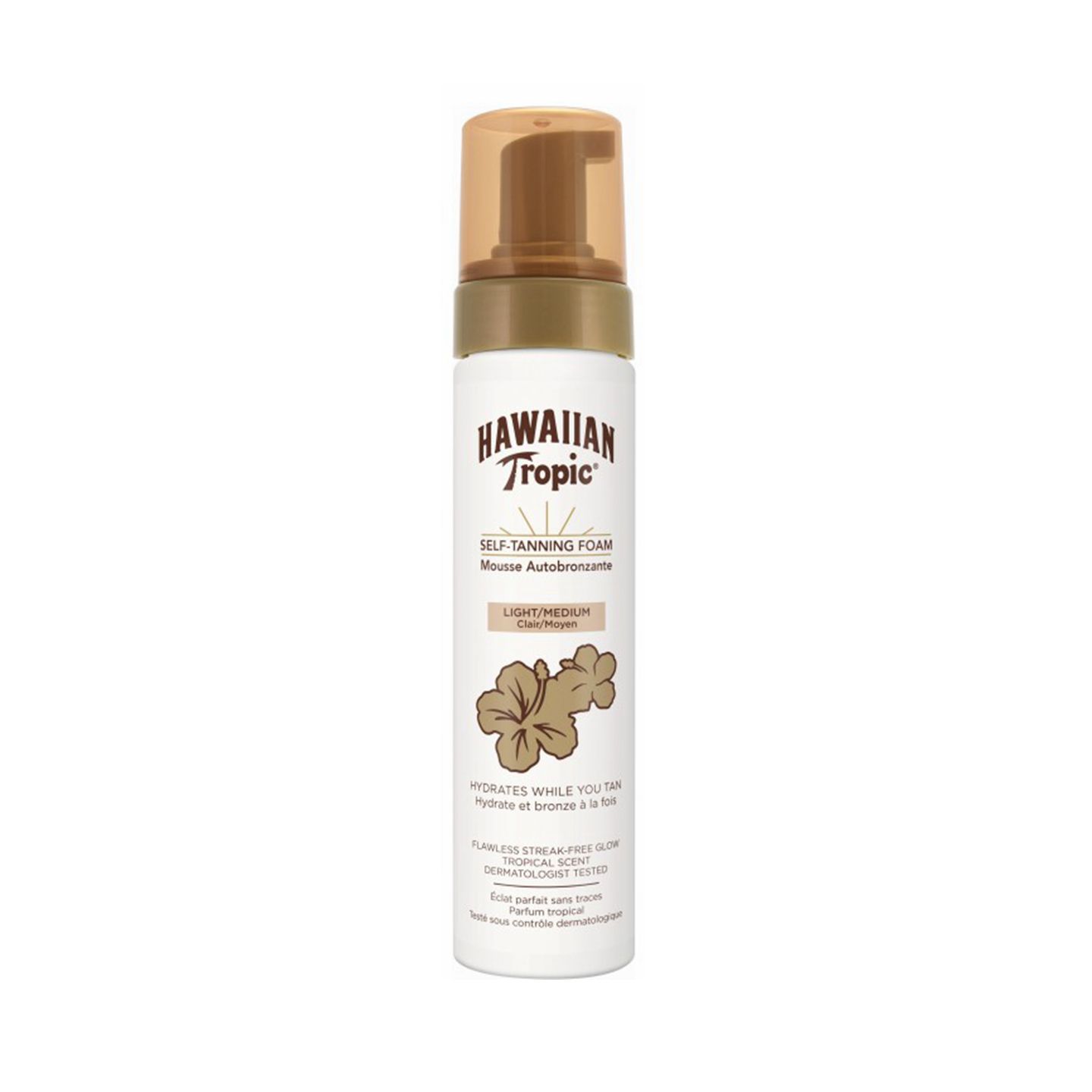 HAWAIIANTROPICMOUSEAUTOABBRONZANTE200ML-LIGHT/MEDIUM自晒黑摩斯HAWAIIANTROPIC