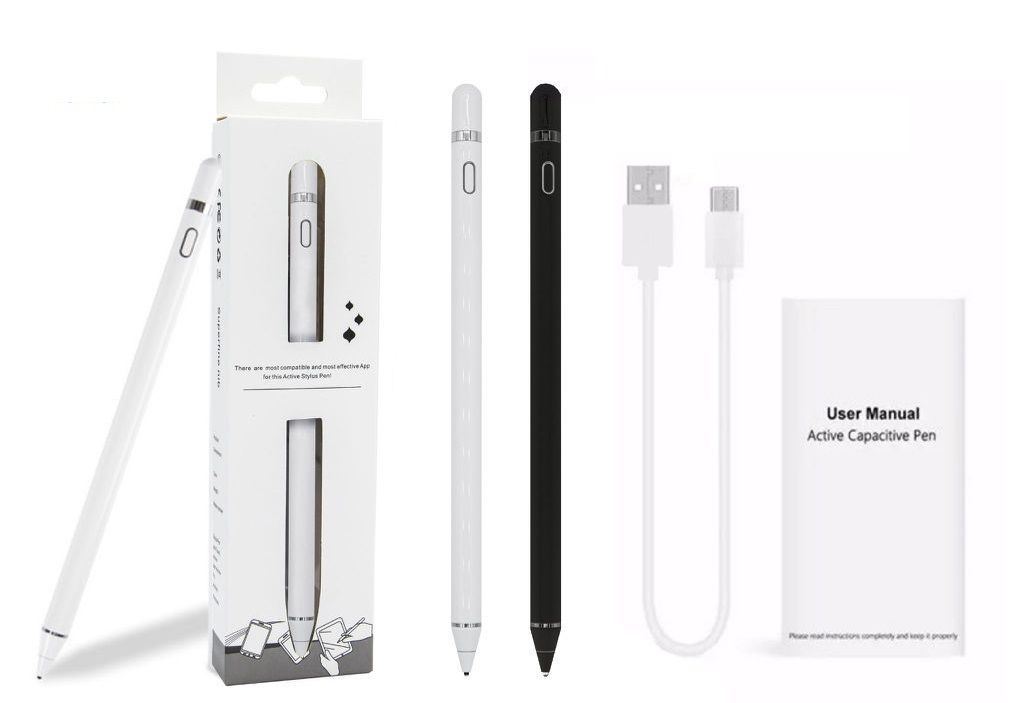 高质量充电触屏笔 白色 STYLUS PEN RICARICABILE BIANCO