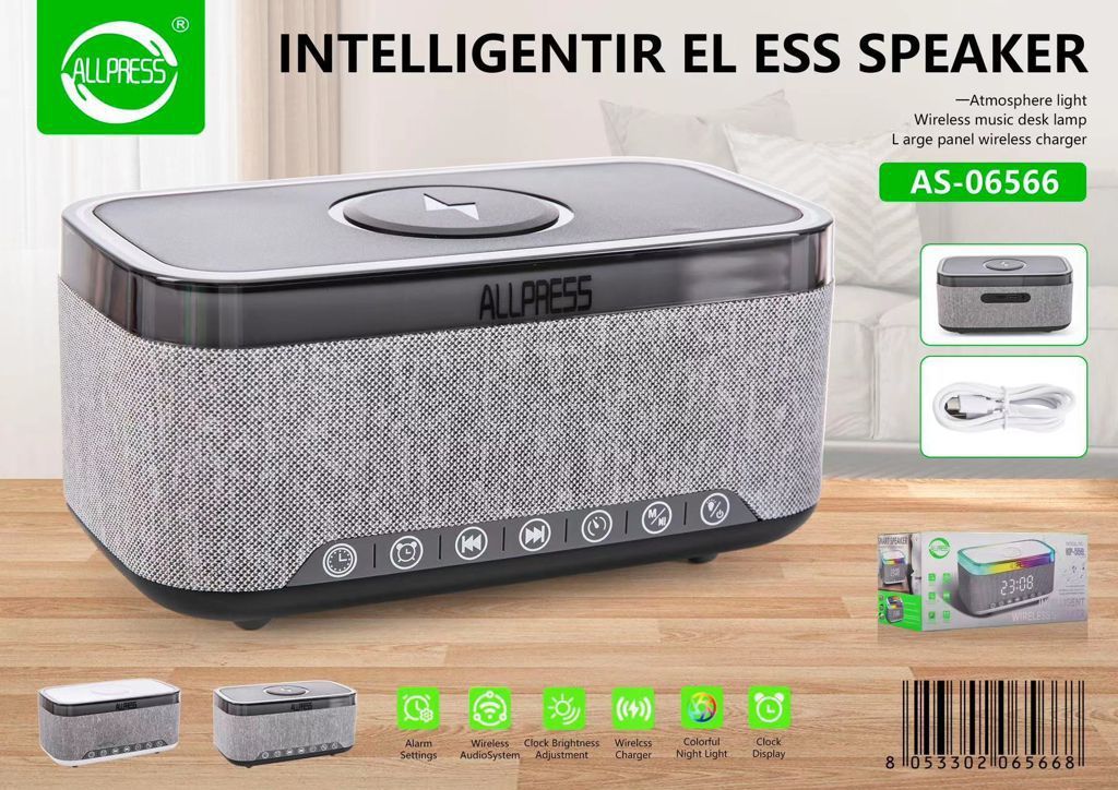 AS-06566 KP-559音箱带无线充 DRIWEI AS-06566 INTELLIGENTIR EL ESS SPEAKER CON CARICA WIRELESS