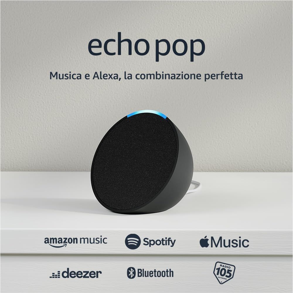智能音响 黑色 ALEXA ECHO POP NERO