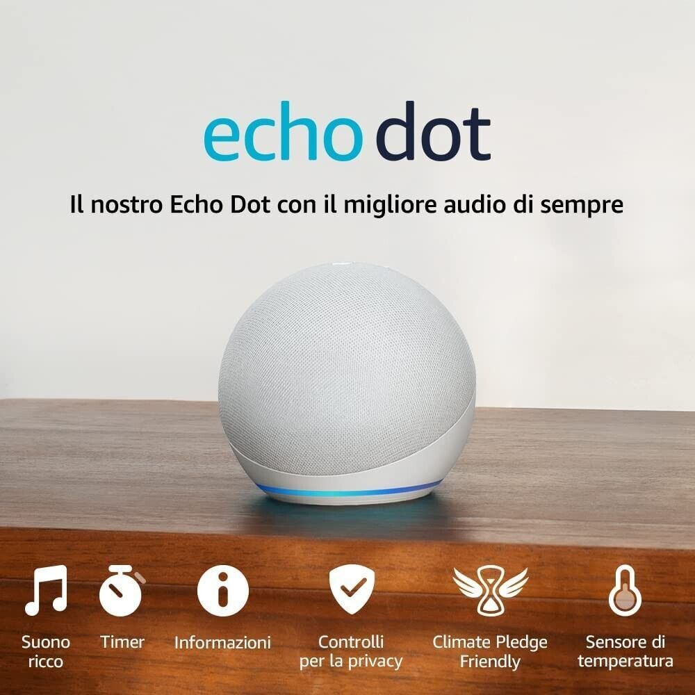 ALEXA 蓝牙音响 ECHO DOT CASSA BLUETOOTH 5TA G. BIANCO GHIACCIO