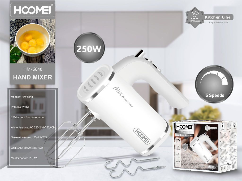 HM-6848 打蛋器 HOOMEI Mixer c/fruste 250W HM-6848
