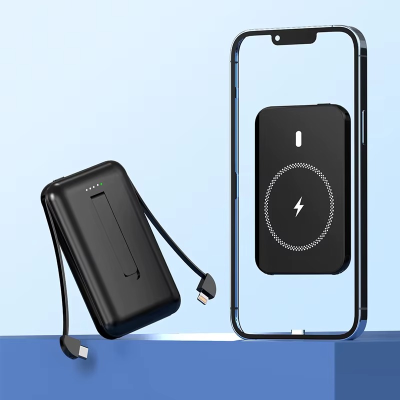 新款无线充带支架充电宝 POWER BANK WIRELESS