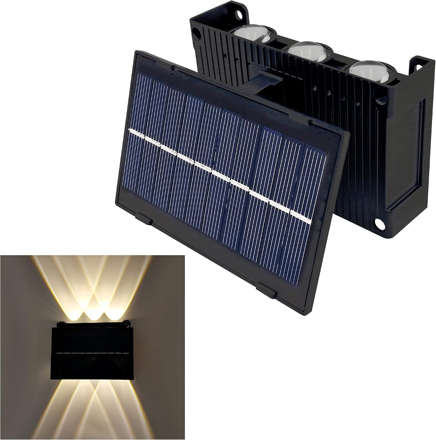 太阳能灯一拖一 带遥控 LAMPADA SOLARE DA PARETE