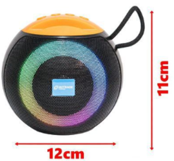 W-BS07 小蓝牙音响 带收音机配遥控器 24W 黑色 HUTRADE W-BSO7 PICCOLA CASSABLUETOOTH CON TELECOMANDO DA 24W NERO