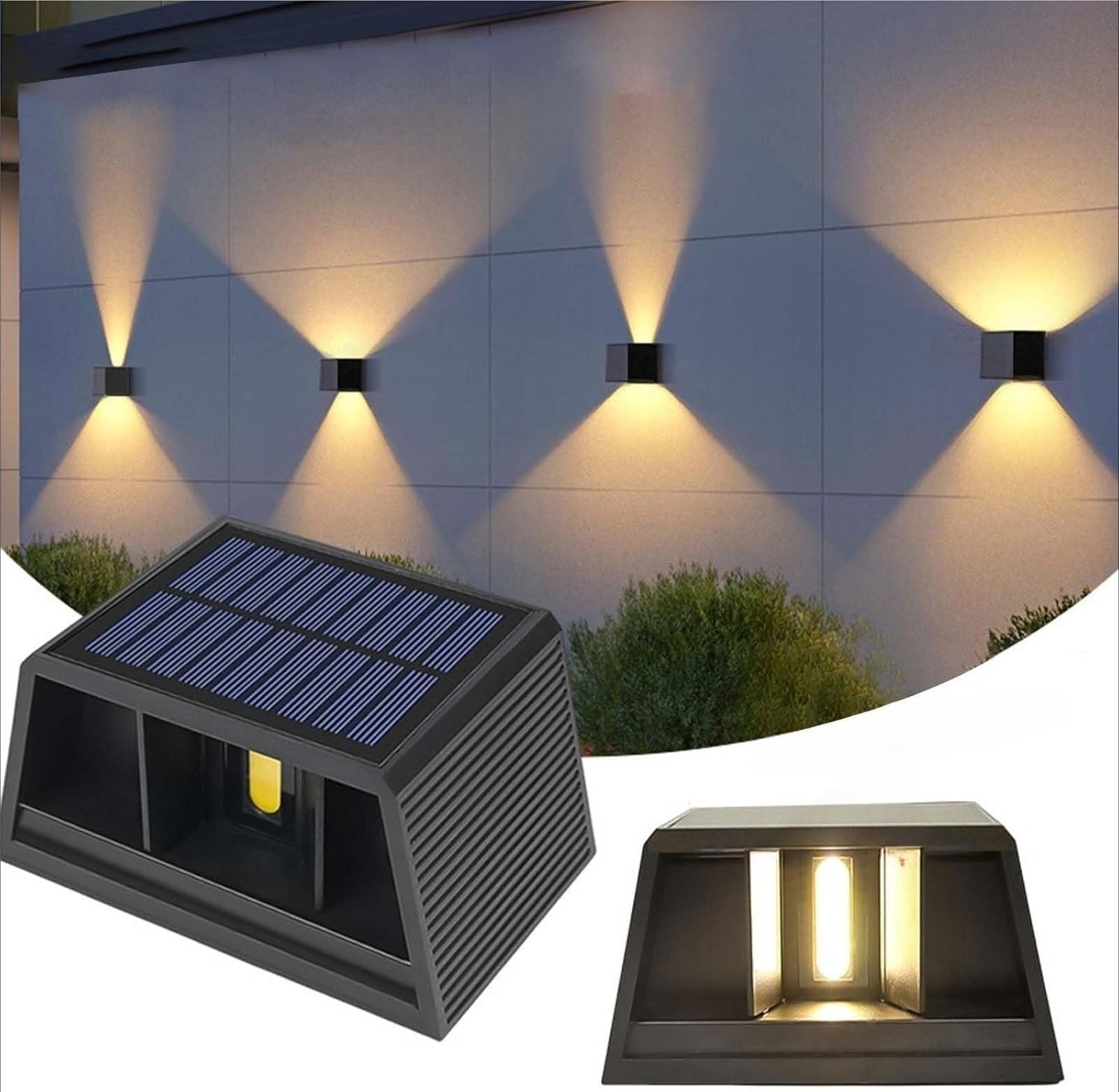 太阳能壁灯暖光 LAMPADA SOLAR DA PARETE