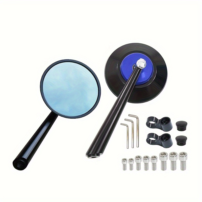 铝合金电动车反光镜摩托车后视镜 圆形凸面镜 小牛U+ UQI N1S酷奇小龟王改装