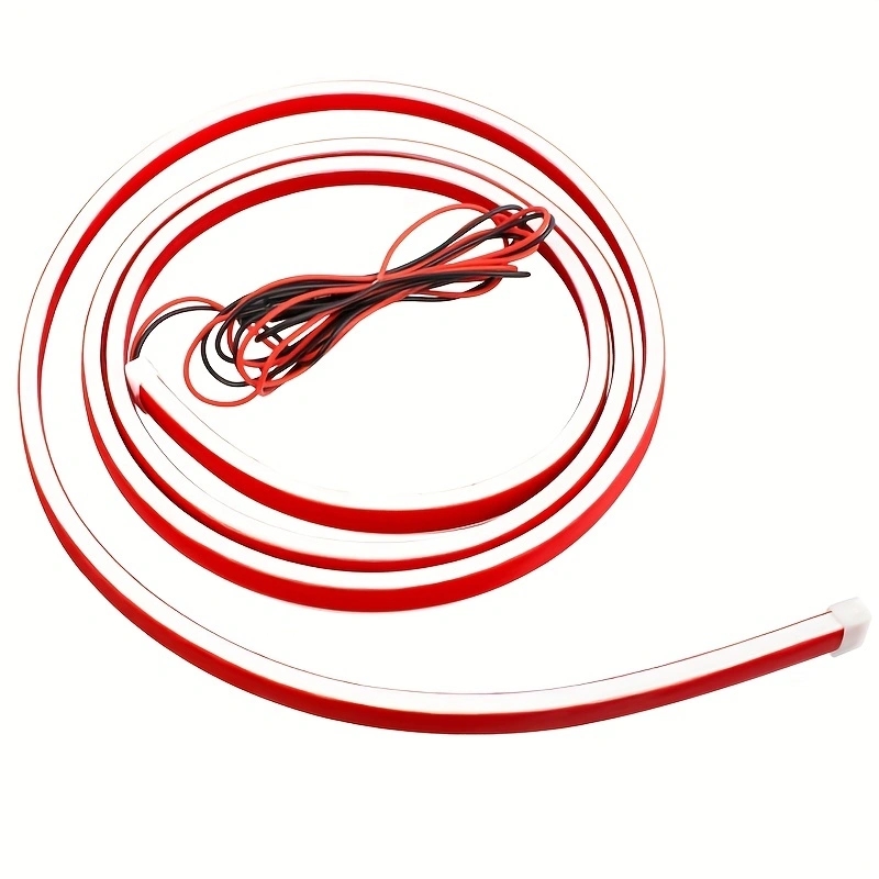 Car start scan through day running light cover light hood decorative light center net LED modified light Car LED light strip