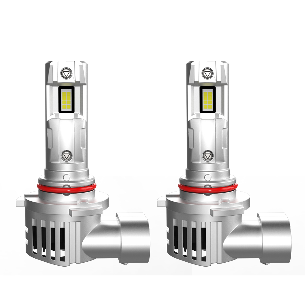 2个H7 H11带风扇汽车LED前照灯灯泡9005 HB3 9006 HB4 CSP芯片汽车雾灯6000k