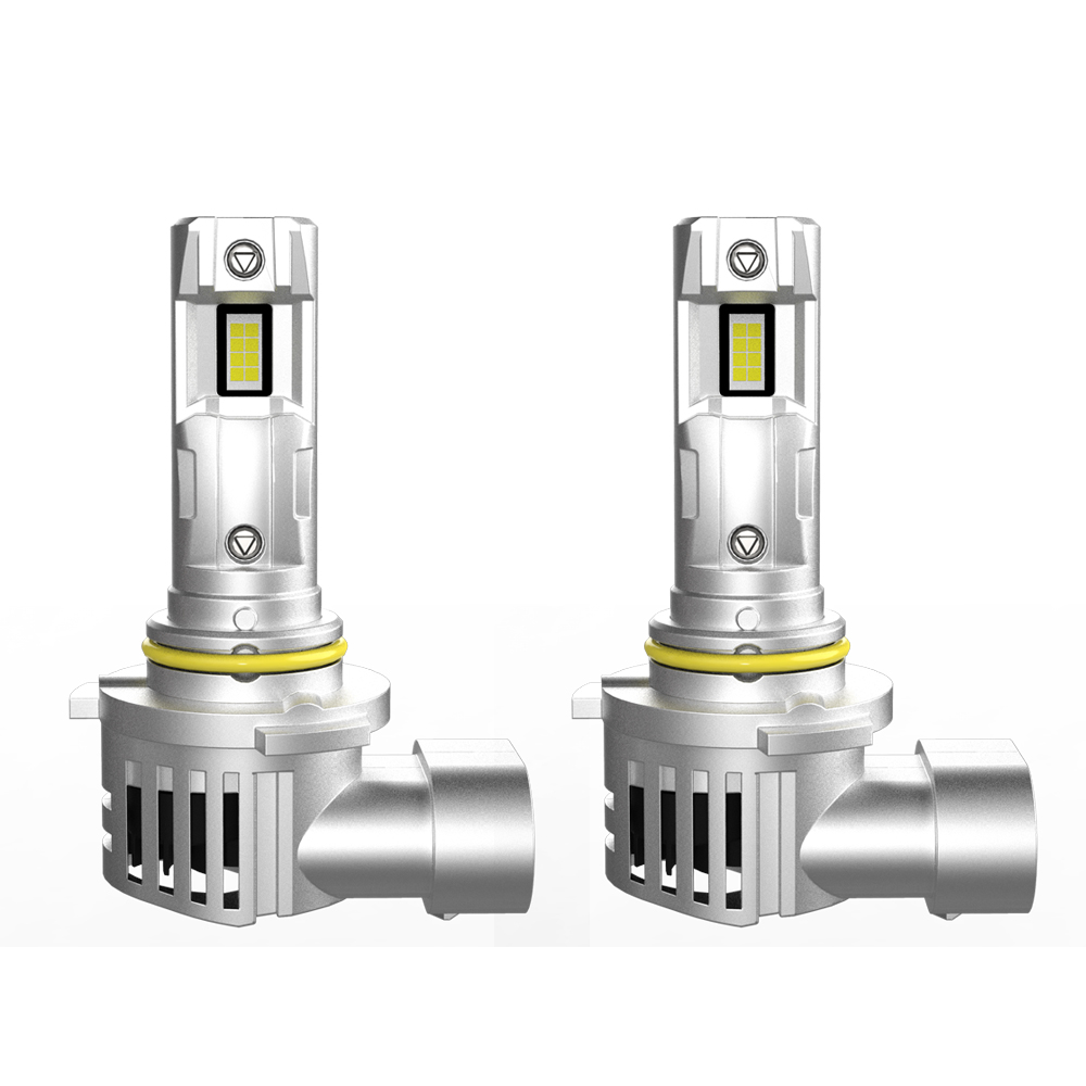 2个H7 H11带风扇汽车LED前照灯灯泡9005 HB3 9006 HB4 CSP芯片汽车雾灯6000k