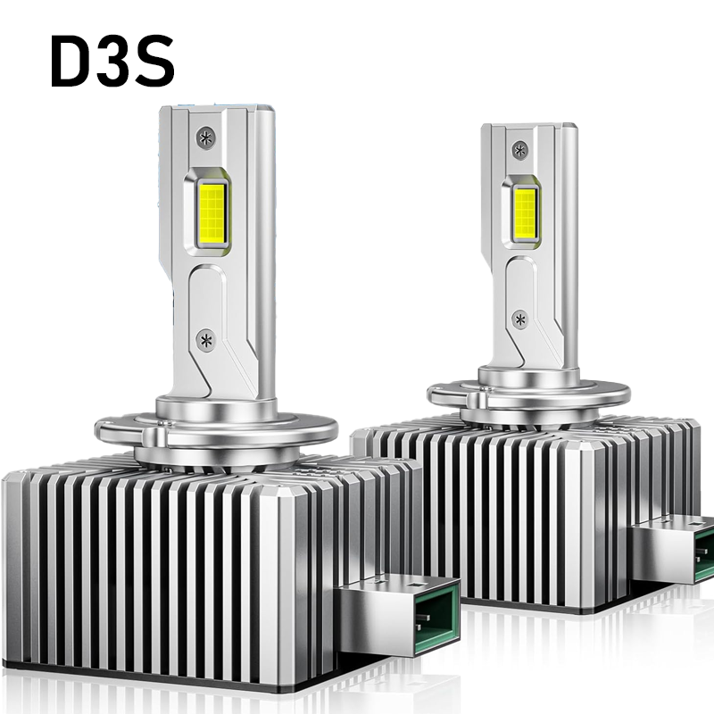 D3S D1S LED大灯HID D2S D4S D8S Canbus 30000LM D2R D4R双面CSP芯片汽车灯泡远近光氙气灯即插即用