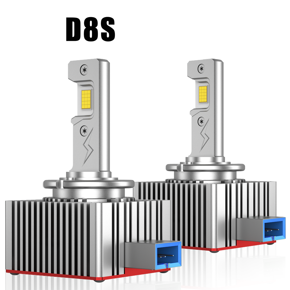 D1S D3S D8S直插式LED汽车大灯LED 6000K即插即用大功率高亮度LED灯