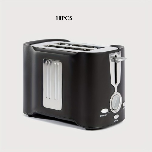 2片烤面包机，每次快速均匀的结果，宽槽适合任何大小的面包下拉碎屑托盘，易于清洁，不锈钢FST-MBJ-110V