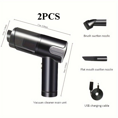 车载无线银吸尘器 带USB充电车载吸尘器 家用手持迷你桌面吸尘器 便携式FST-GZ-022