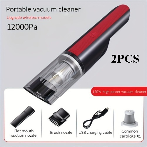 车载真空吸尘器无线红车载吸力强手持式小型微型家用真空吸尘器FST-GZ-014