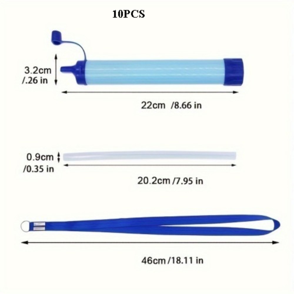 徒步旅行、房车露营、旅行和紧急情况准备用的个人水过滤器FST-RV-11