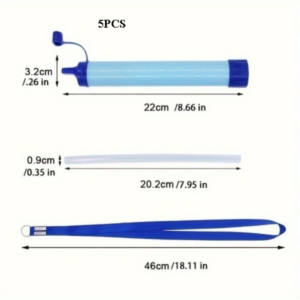 徒步旅行、房车露营、旅行和紧急情况准备用的个人水过滤器FST-RV-11