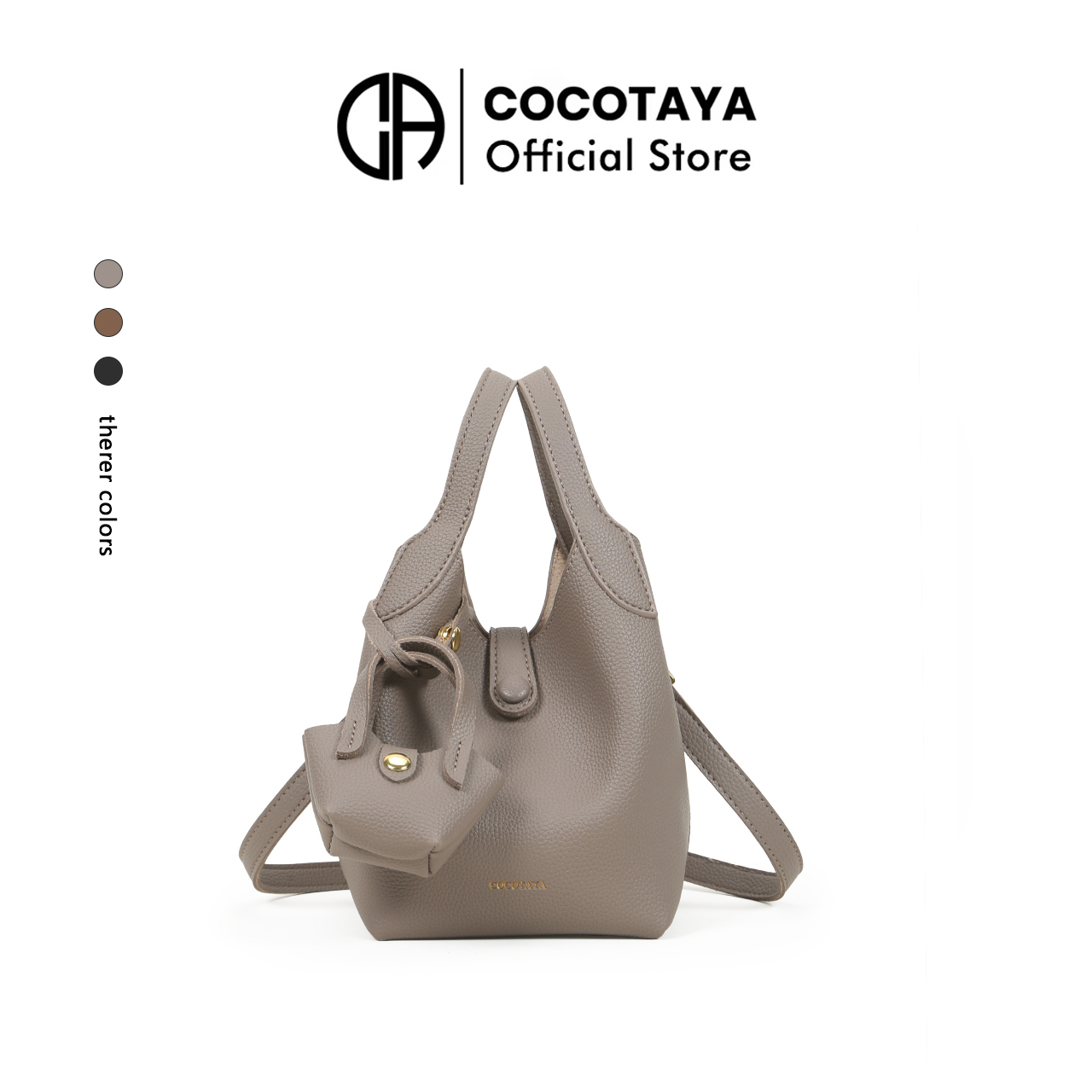 COCOTAYA热销爆款百搭pu皮单肩手提包小众设计可调节斜挎包