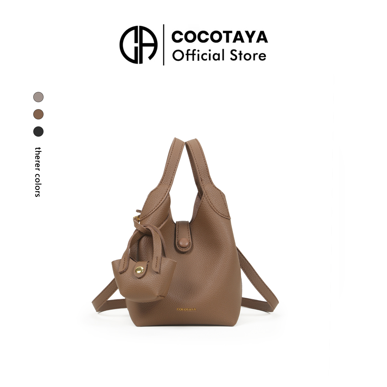 COCOTAYA热销爆款百搭pu皮单肩手提包小众设计可调节斜挎包