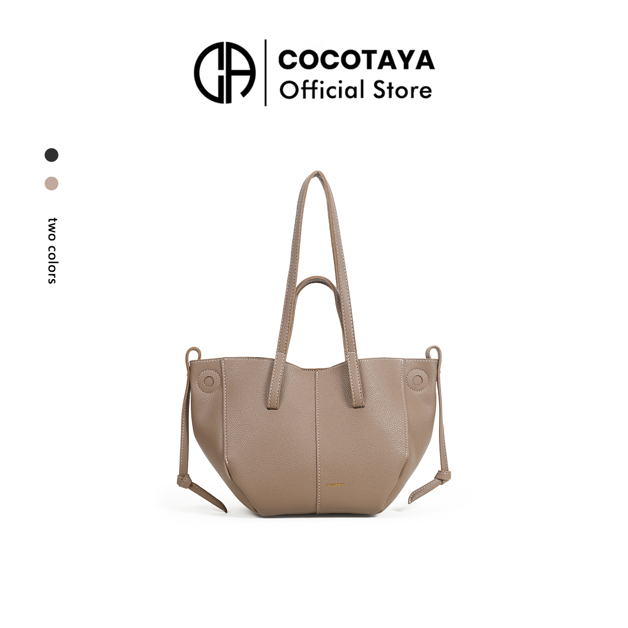 COCOTAYA热销爆款女士大容量pu皮腋下包时尚百搭通勤托特包现货可发