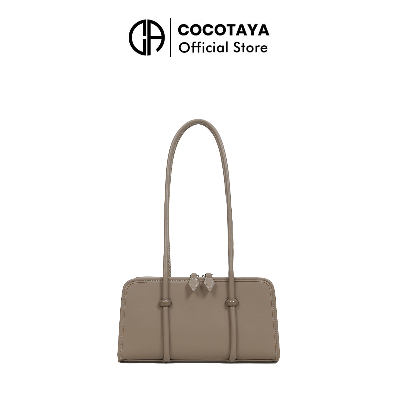 COCOTAYA hot sale fashion advanced sense Boston large capacity Women's shoulder bag all-match bright PU leather underarm bag