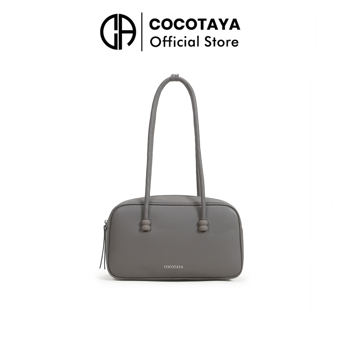 COCOTAYA热销爆款复古设计pu皮单肩包波士顿大容量百搭通勤腋下包