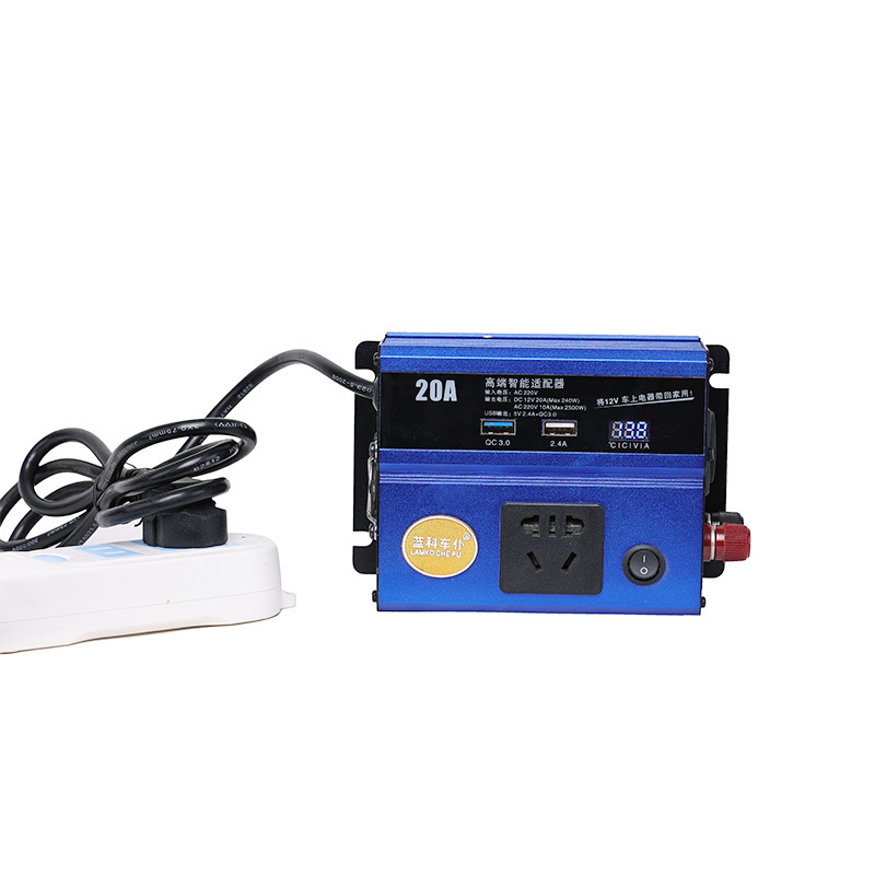 纯正弦波逆变器24V转100-240V，240W车载户外家用电器空气炸锅展示柜逆变器