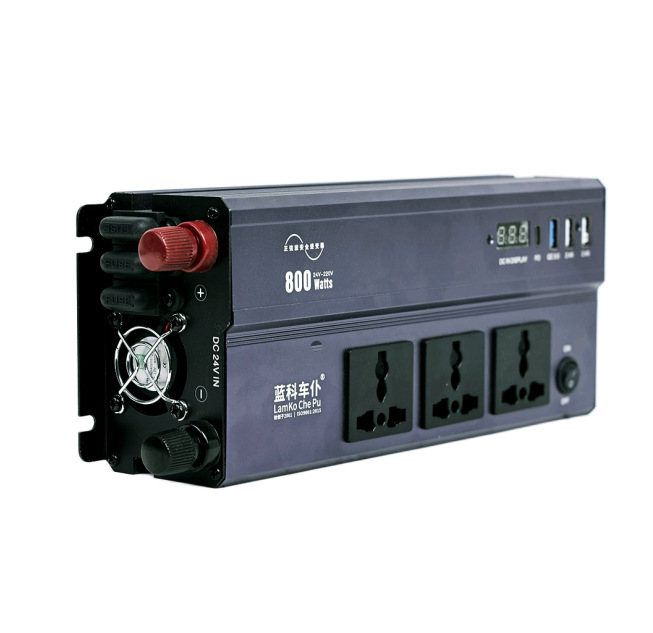 正弦波逆变器800W车载逆变器24V转110/220V家用车载转换器